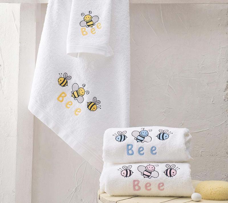 Βρεφικές Πετσέτες Σετ (2 Τεμ) Honey Bee Rythmos Home