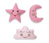 Βρεφικά Διακοσμητικά Μαξιλάρια Σετ (3Τεμ) Baby Deco Pink Sb Home (Sboras)