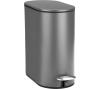 Χαρτοδοχείο Μπάνιου  Slim Oval Mat Grey Estia